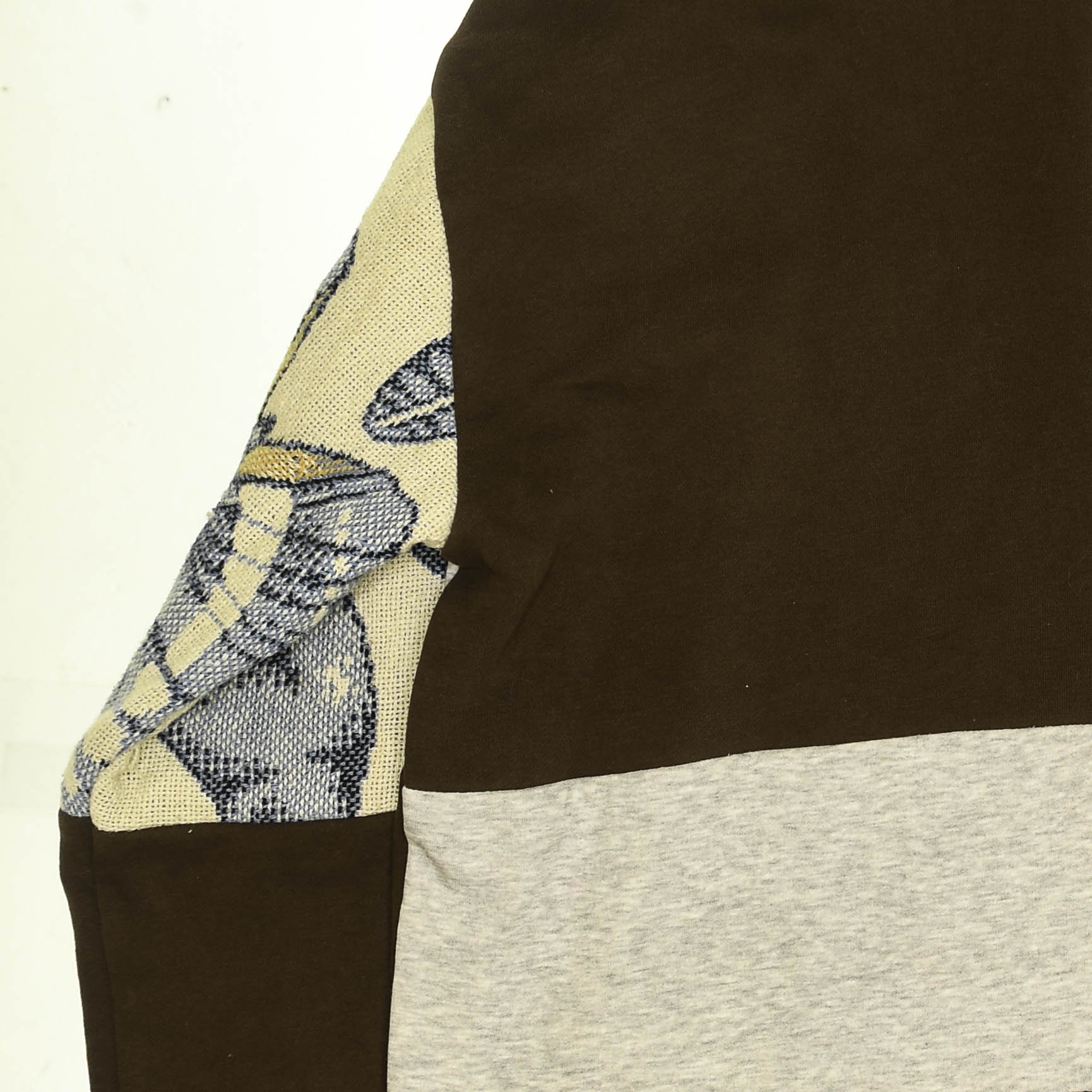 Garden Scene Patchwork Tapestry Zip Up
