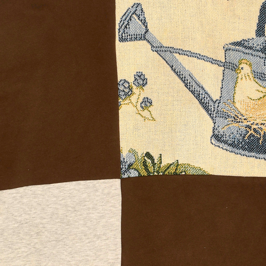 Garden Scene Patchwork Tapestry Zip Up