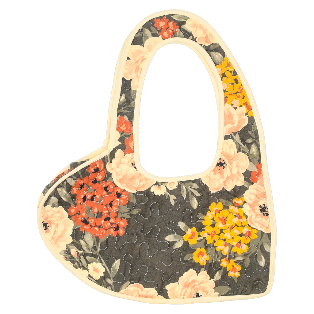 Rose Quilt Heart Bag