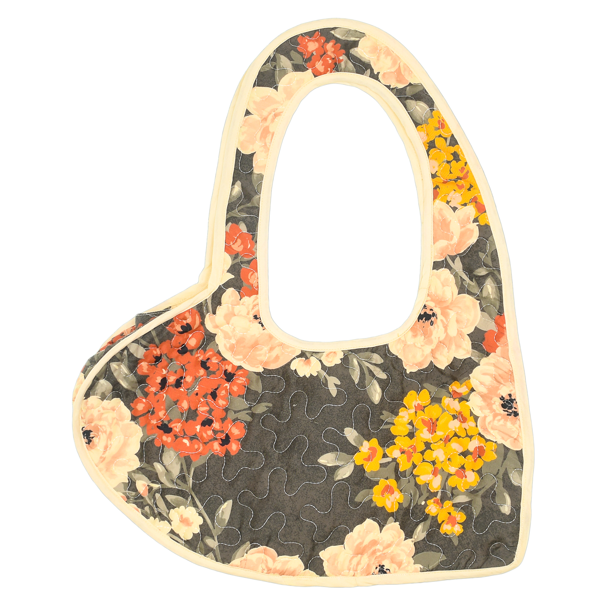 Rose Quilt Heart Bag