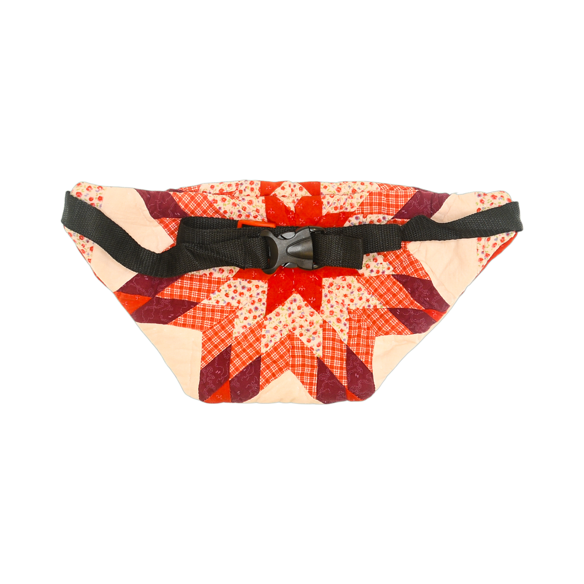 Patchwork Quilt Waist Bag | Red Star