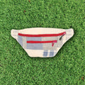 Patchwork Quilt Waist Bag | Cream + Blue Plaid