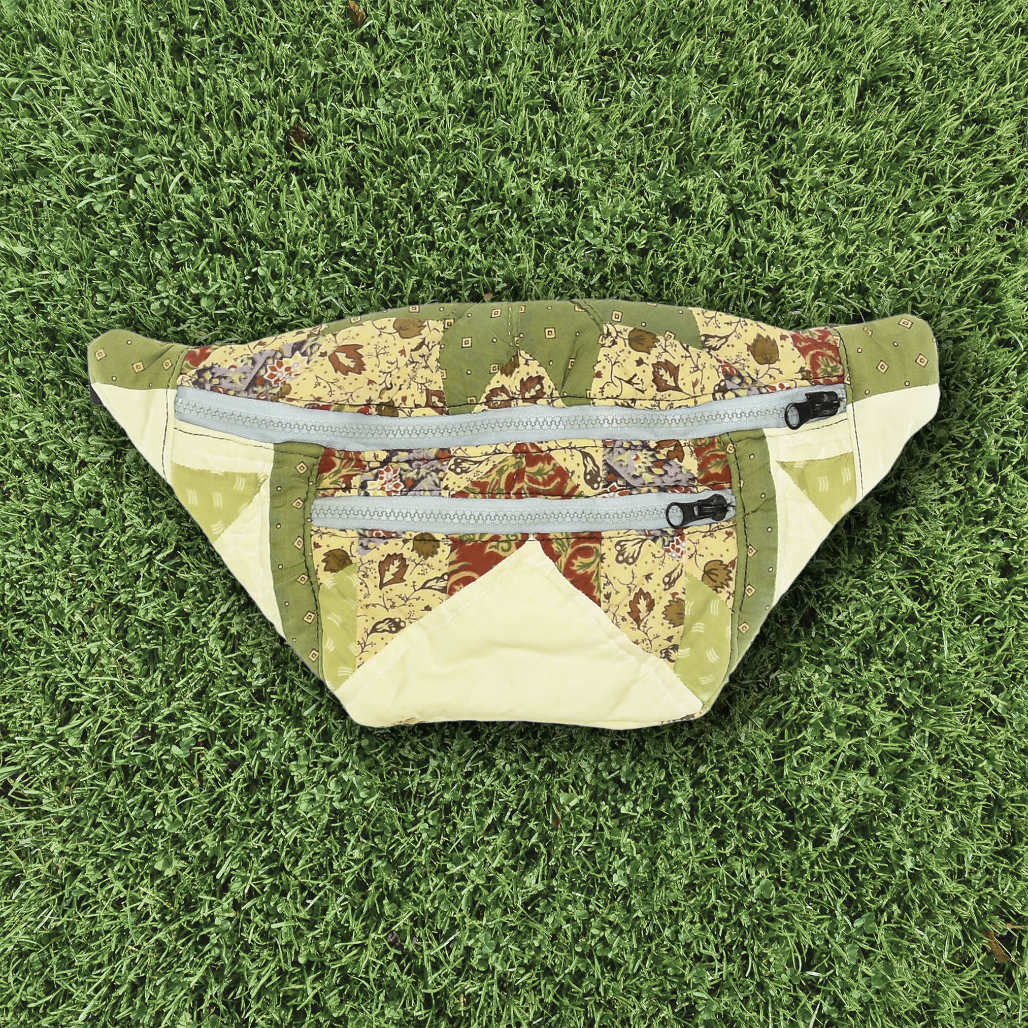 Patchwork Quilt Waist Bag | Floral + Cream