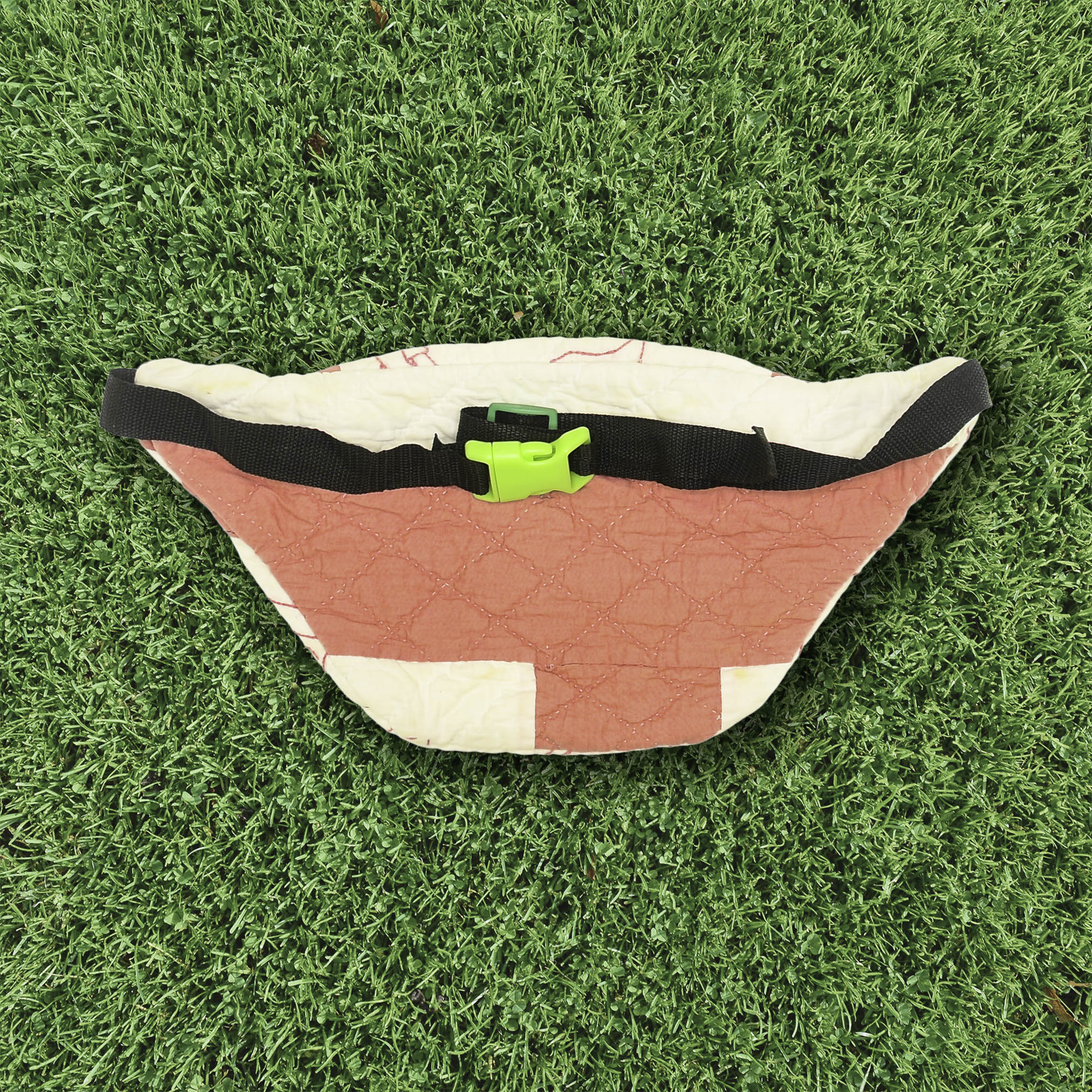 Patchwork Quilt Waist Bag | Pink + Cream