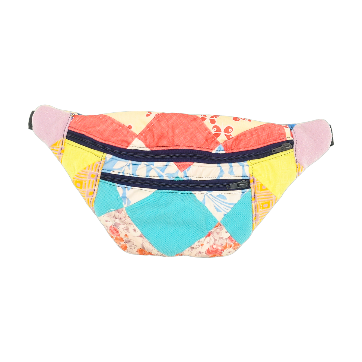 Patchwork Quilt Waist Bag | Bright Colorblock