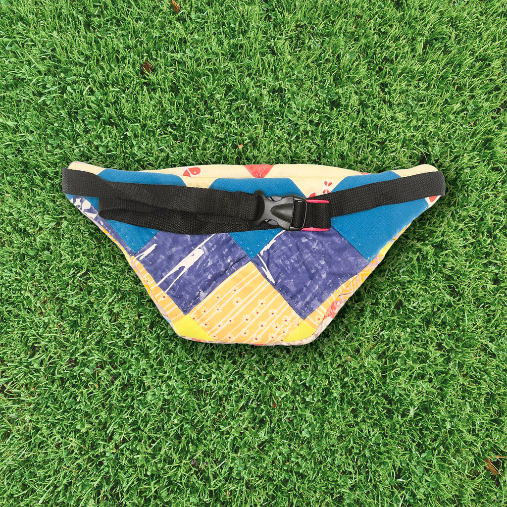 Patchwork Quilt Waist Bag | Bright Colorblock