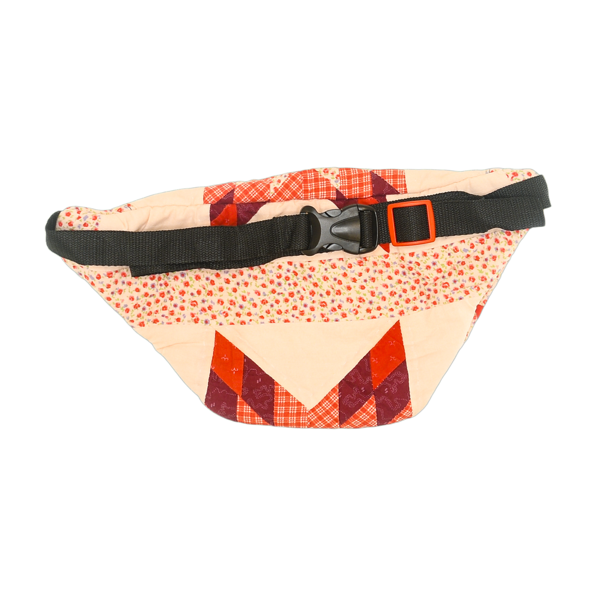 Patchwork Quilt Waist Bag | Red Geometric