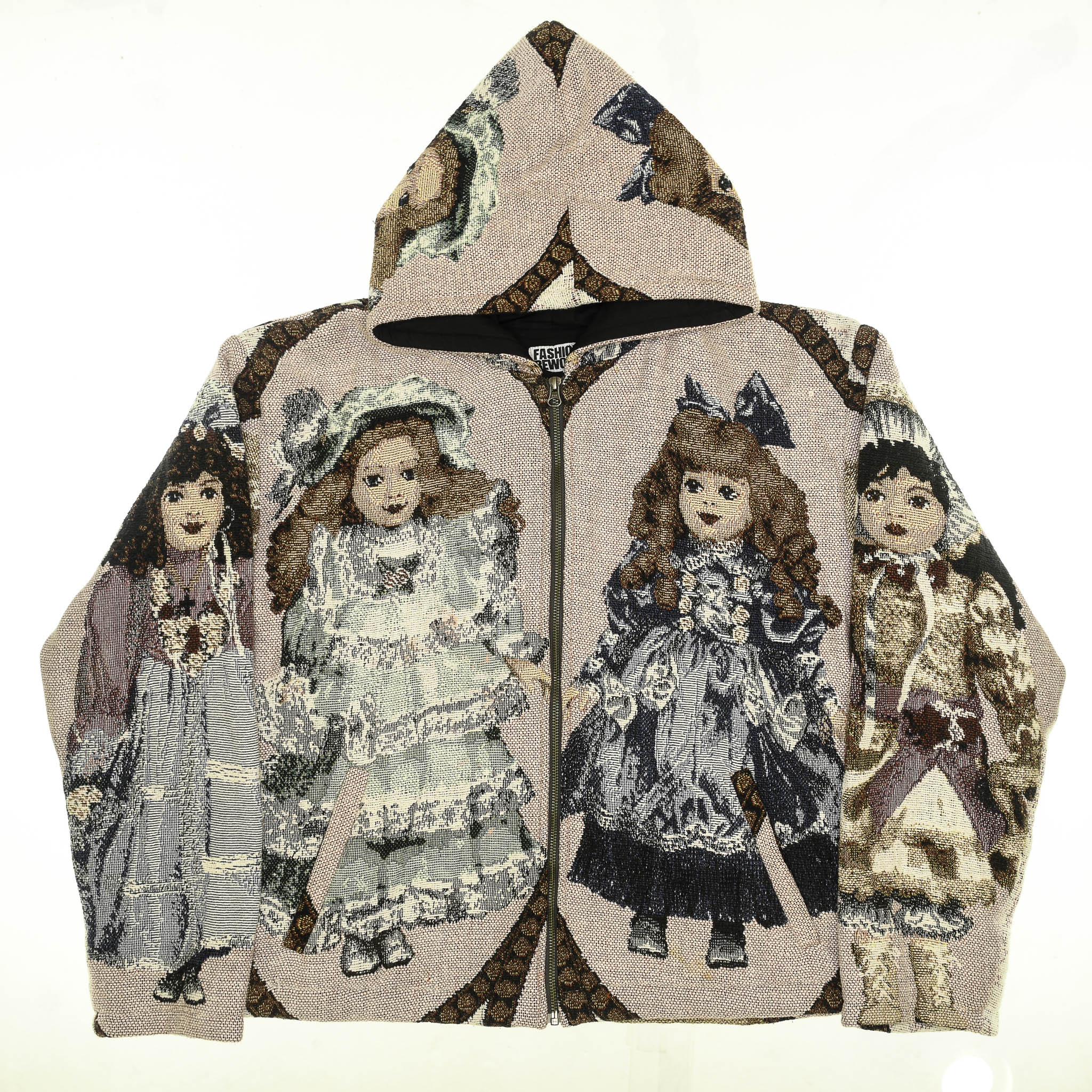 Victorian Doll Full Tapestry Zip Through