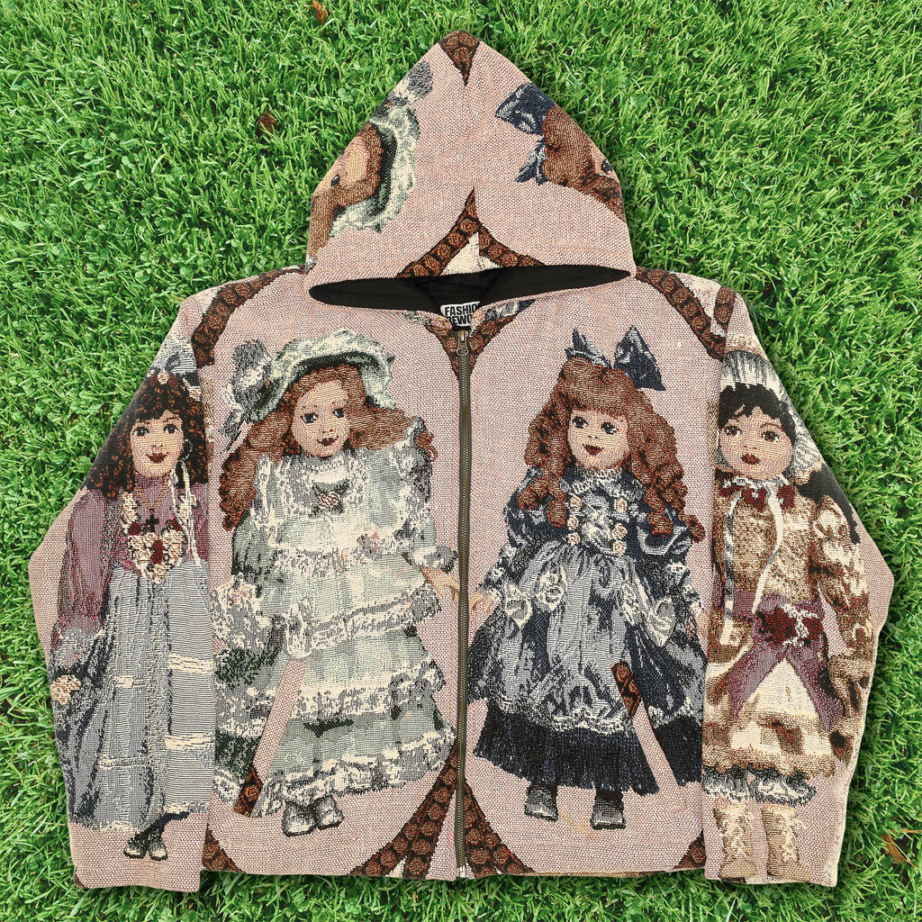Victorian Doll Full Tapestry Zip Through