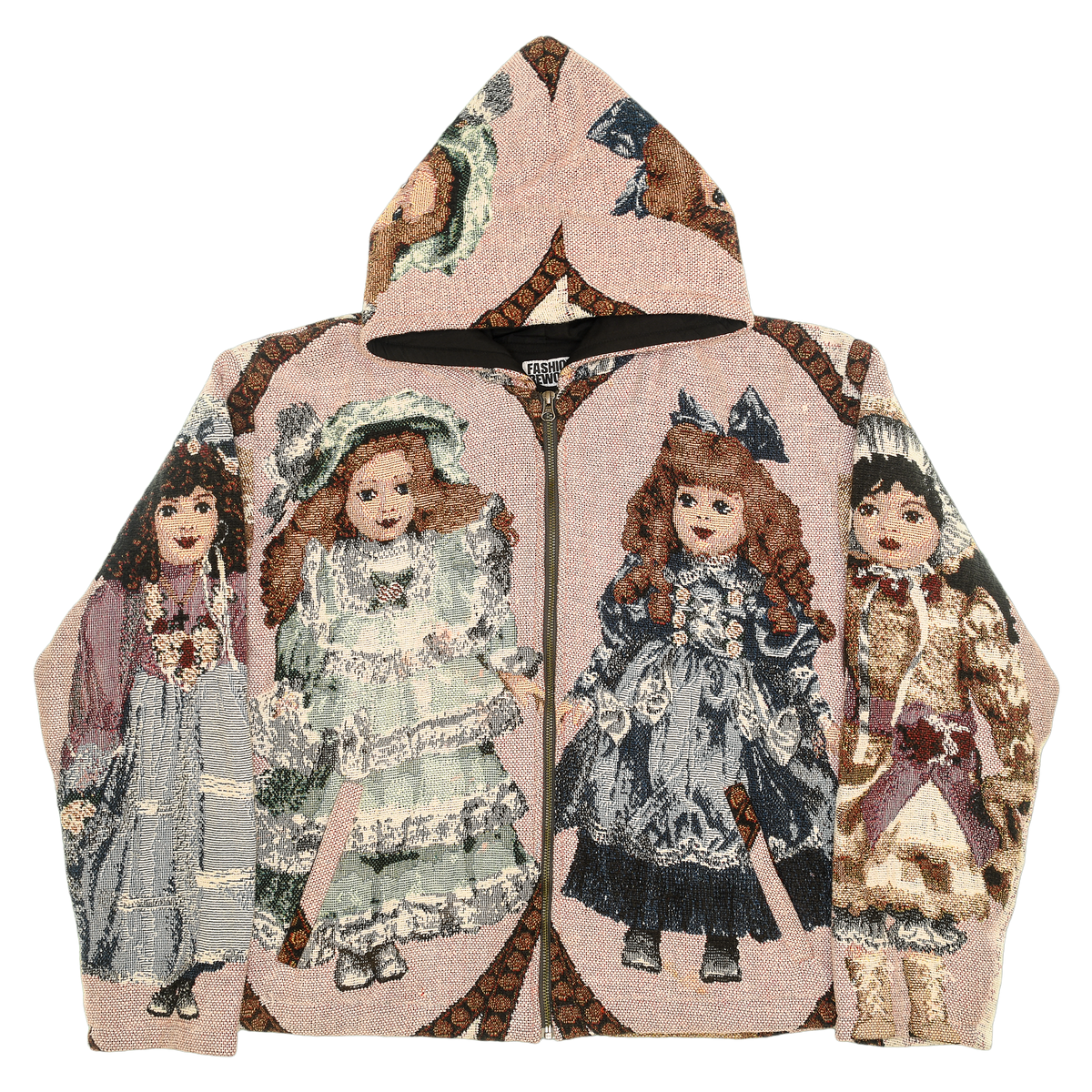 Victorian Doll Full Tapestry Zip Through