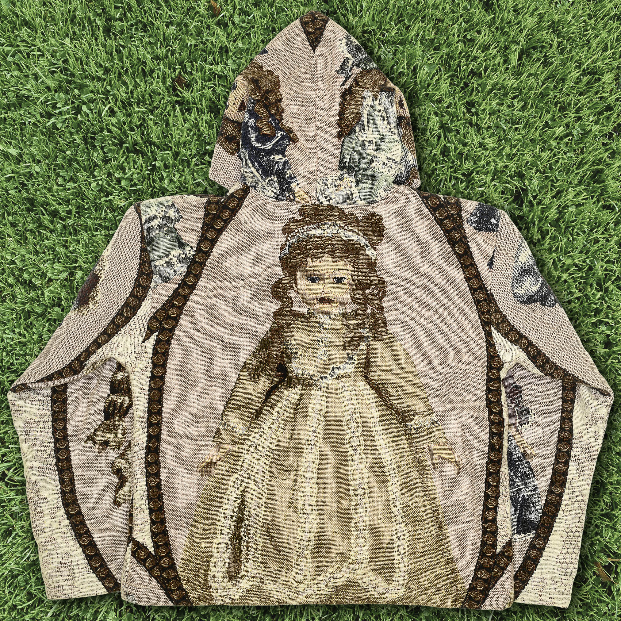 Victorian Doll Full Tapestry Zip Through