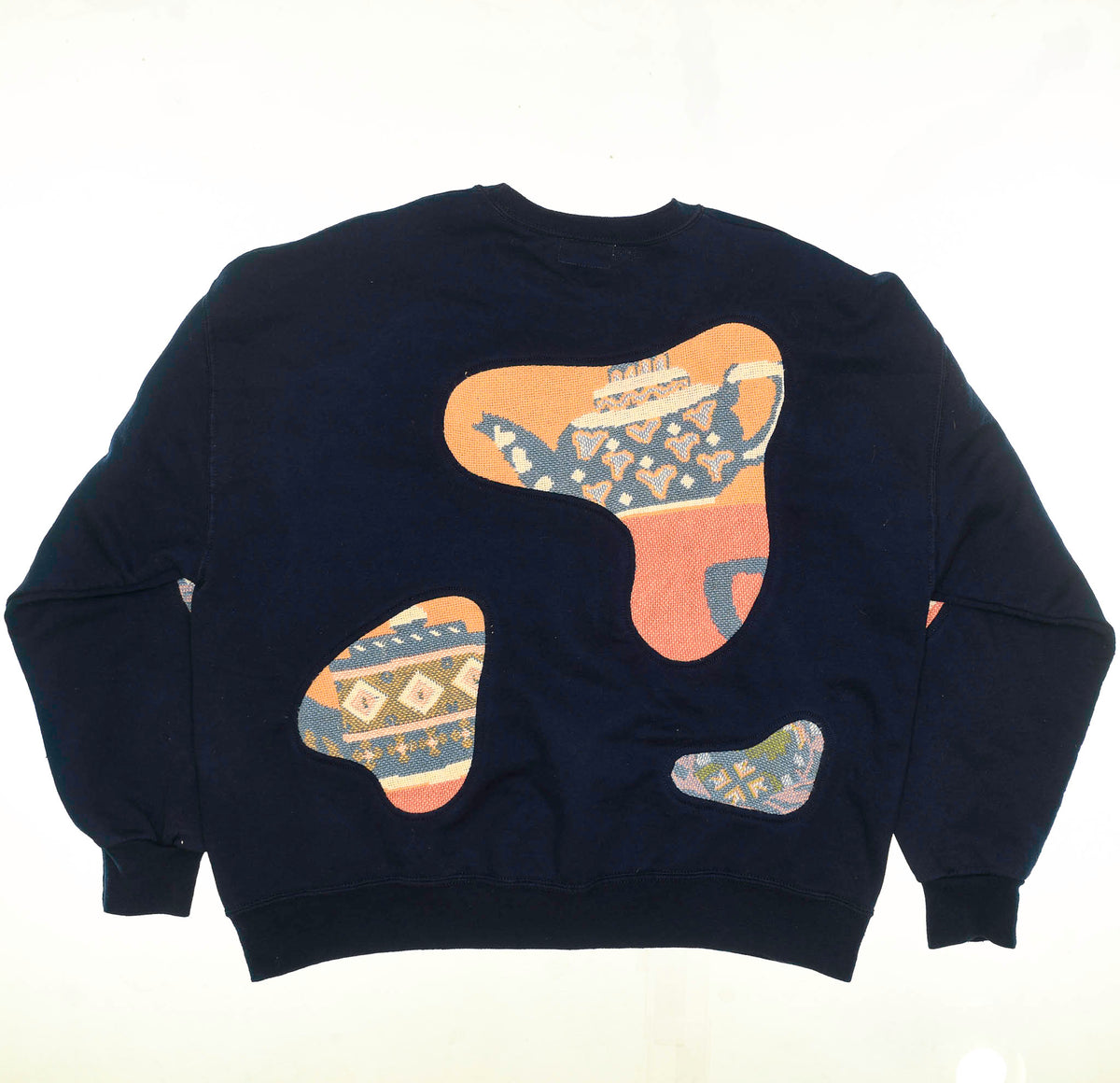 Floral Tea Pots Amoeba Tapestry Pullover