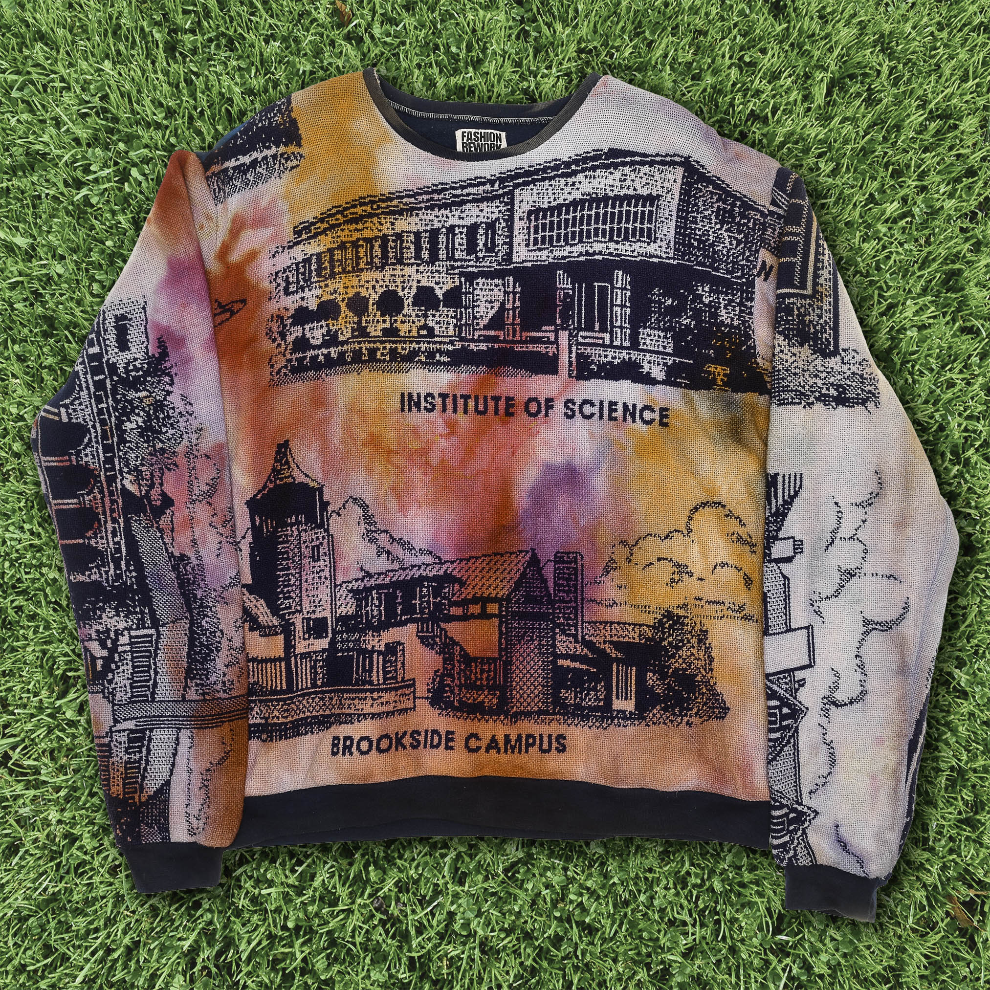 Brookside Campus Ice Dye Panel Pullover