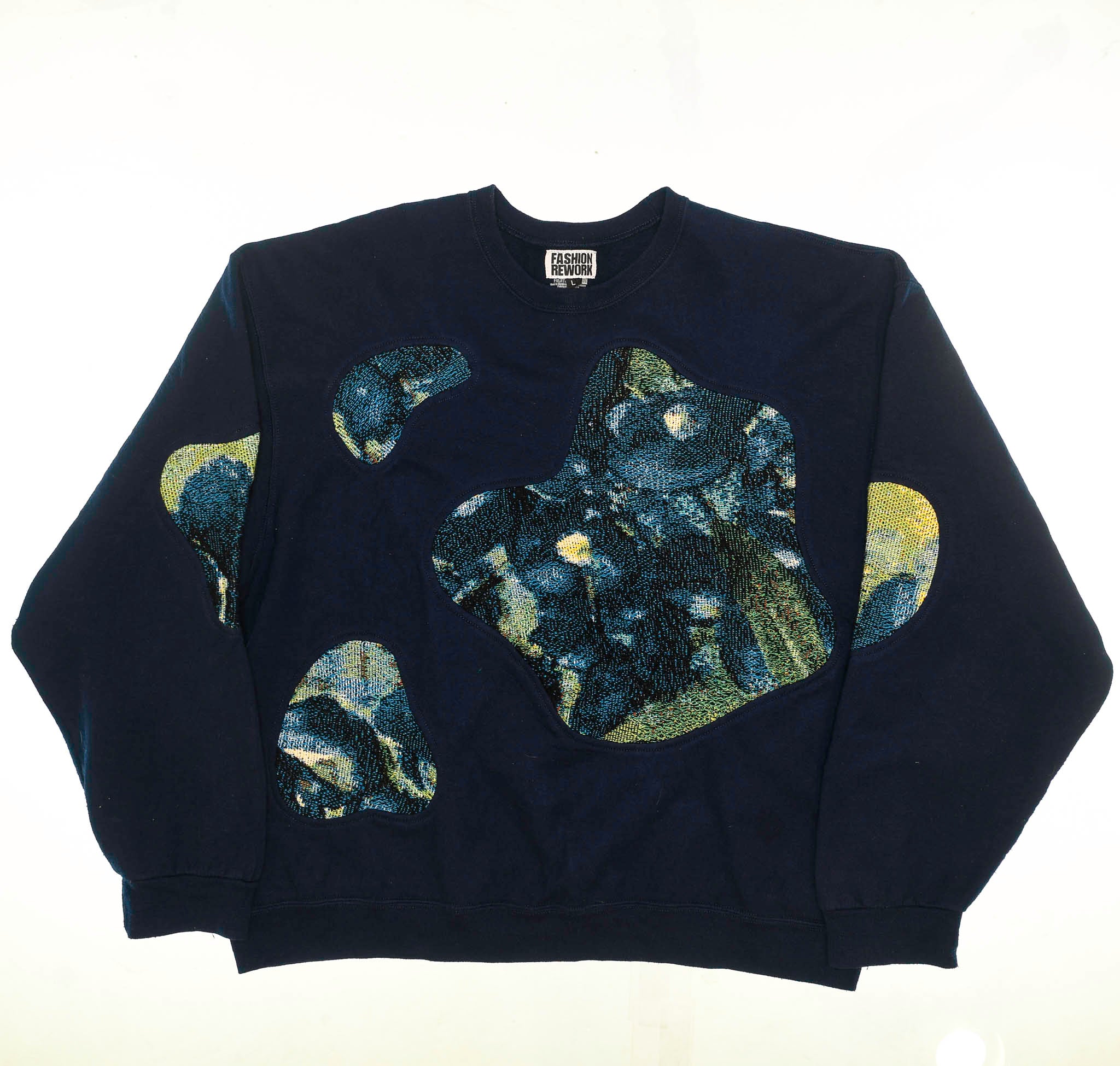 Blue Iris Renaissance Amoeba Tapestry Pullover