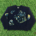 Blue Iris Renaissance Amoeba Tapestry Pullover