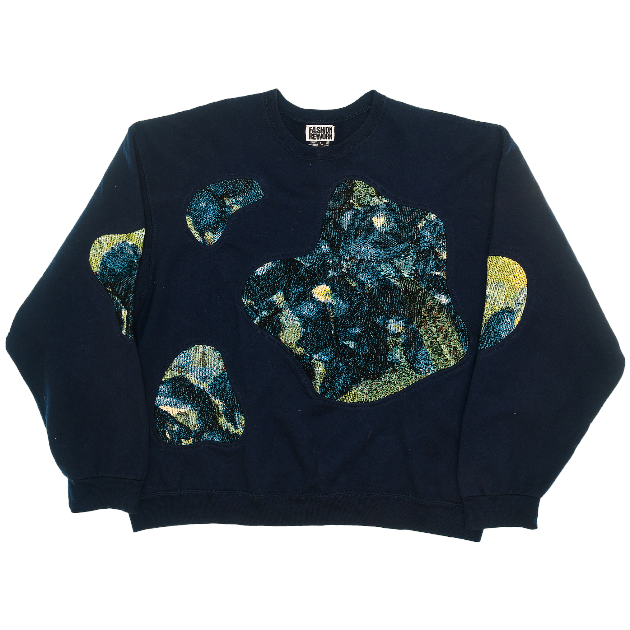Blue Iris Renaissance Amoeba Tapestry Pullover