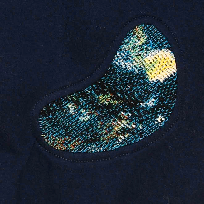 Blue Iris Renaissance Amoeba Tapestry Pullover