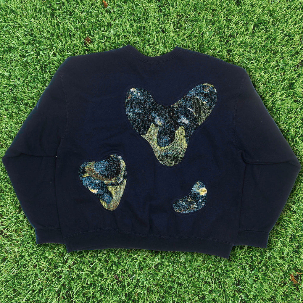 Blue Iris Renaissance Amoeba Tapestry Pullover