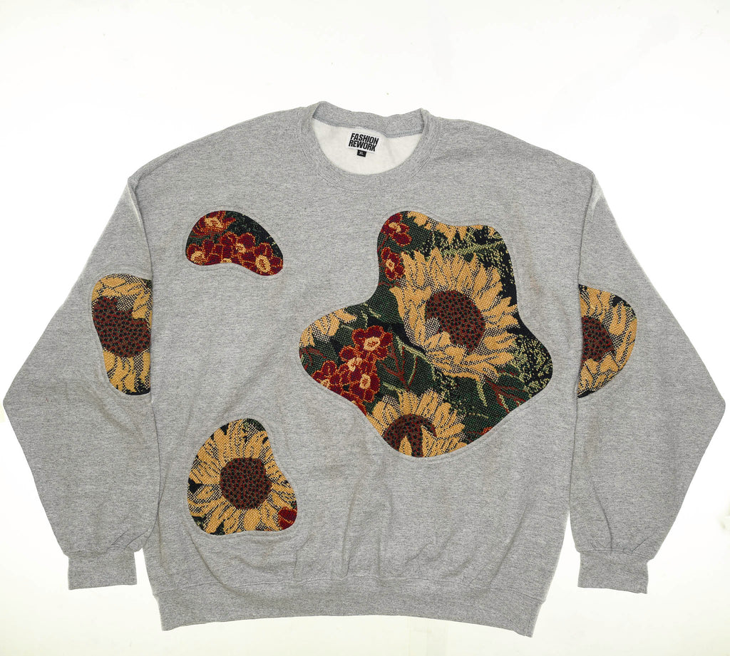 Sunflower Amoeba Tapestry Pullover