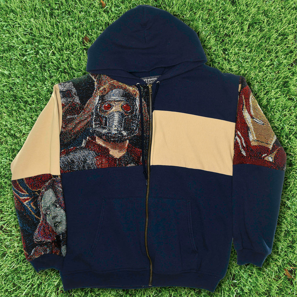 Marvel Superheroes Patchwork Tapestry Zip Up