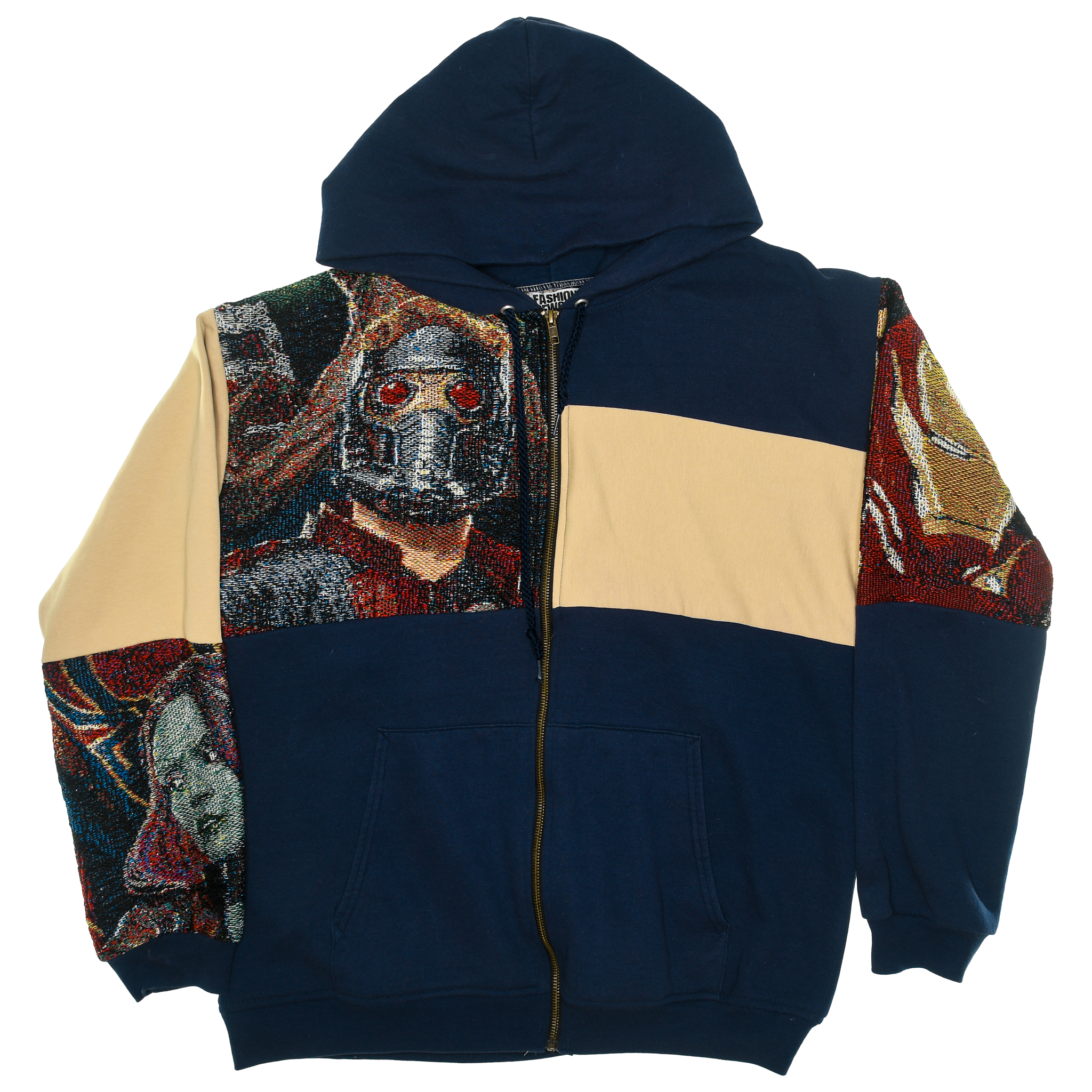 Marvel Superheroes Patchwork Tapestry Zip Up