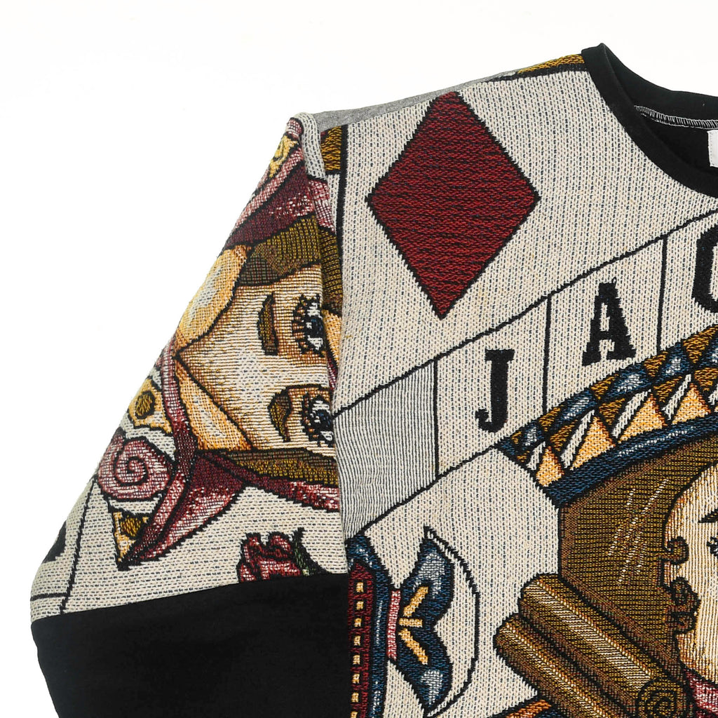 Jack Face Card Full Tapestry Panel Pullover