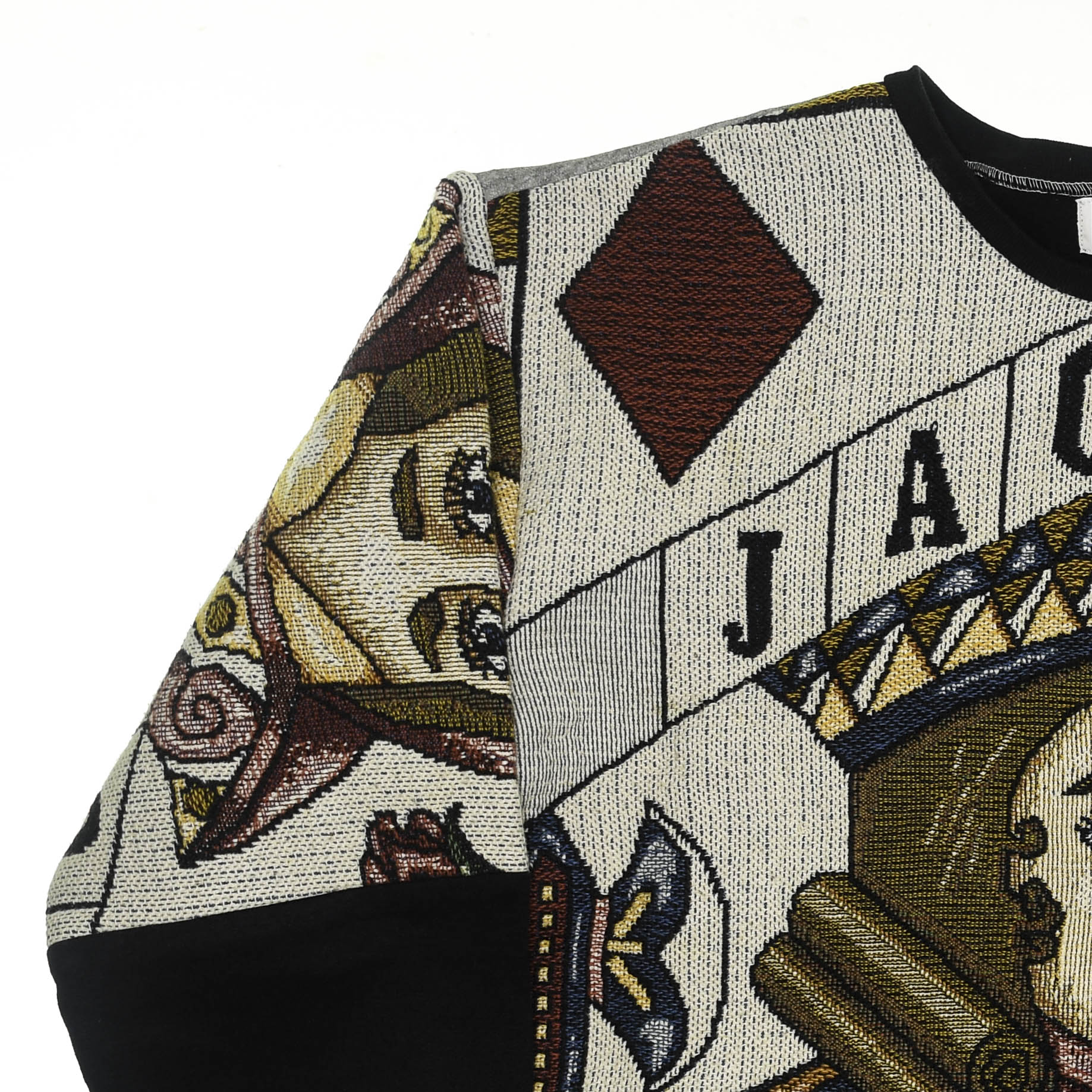 Jack Face Card Full Tapestry Panel Pullover