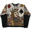 Jack Face Card Full Tapestry Panel Pullover