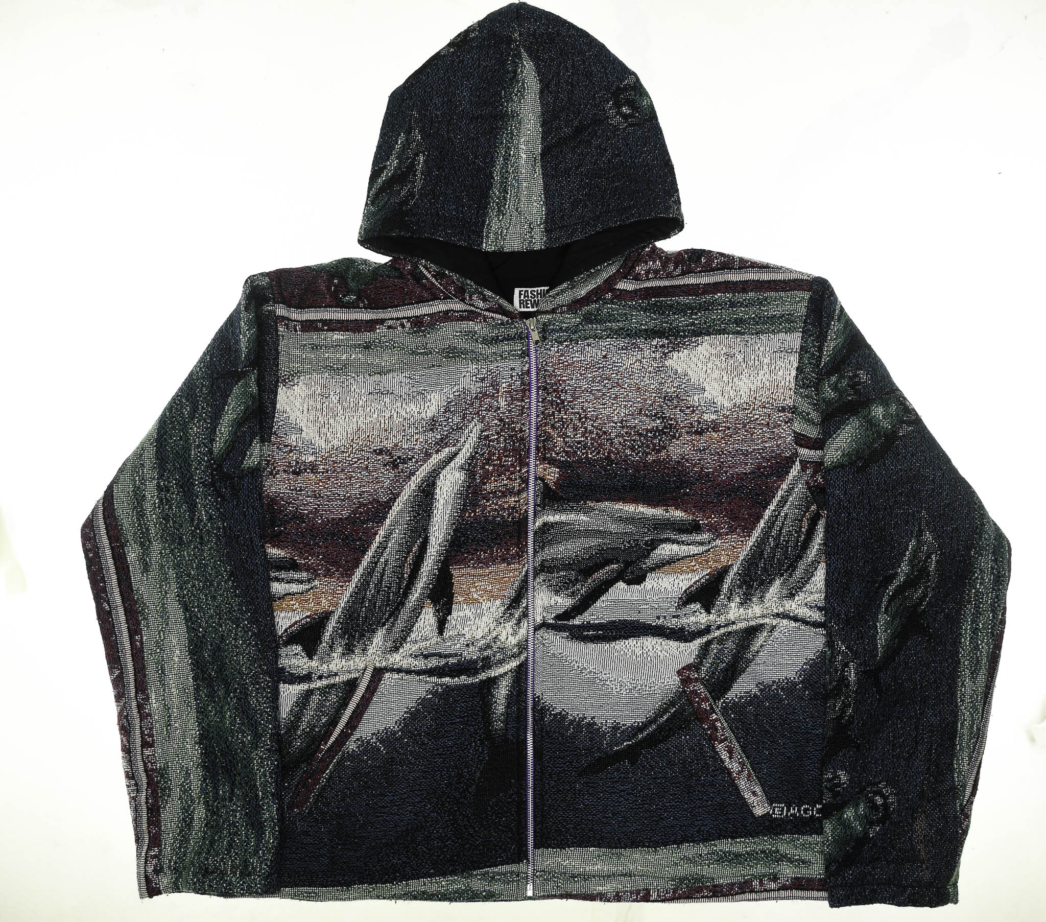 Dolphin Pod Double Tapestry Zip Coat