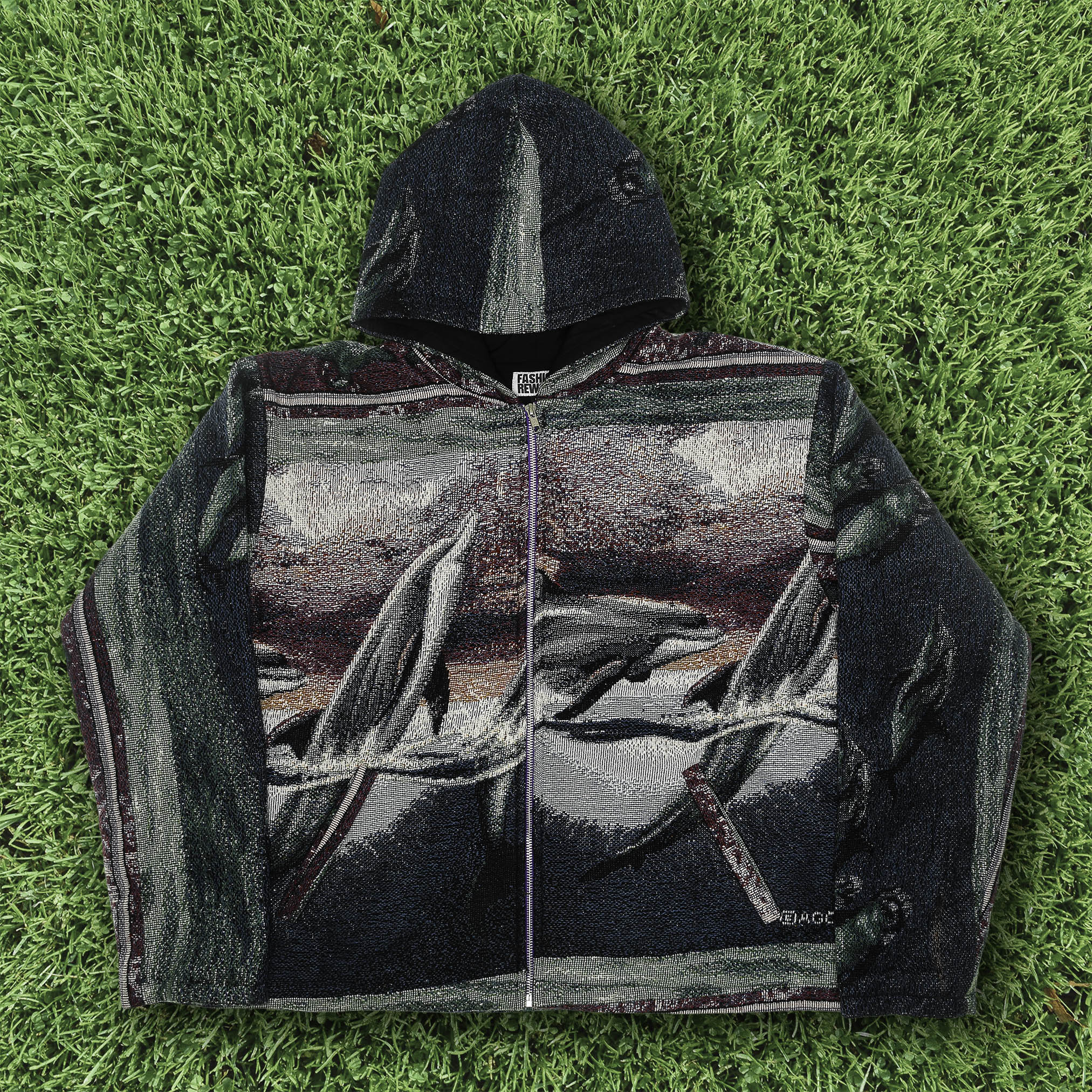 Dolphin Pod Double Tapestry Zip Coat