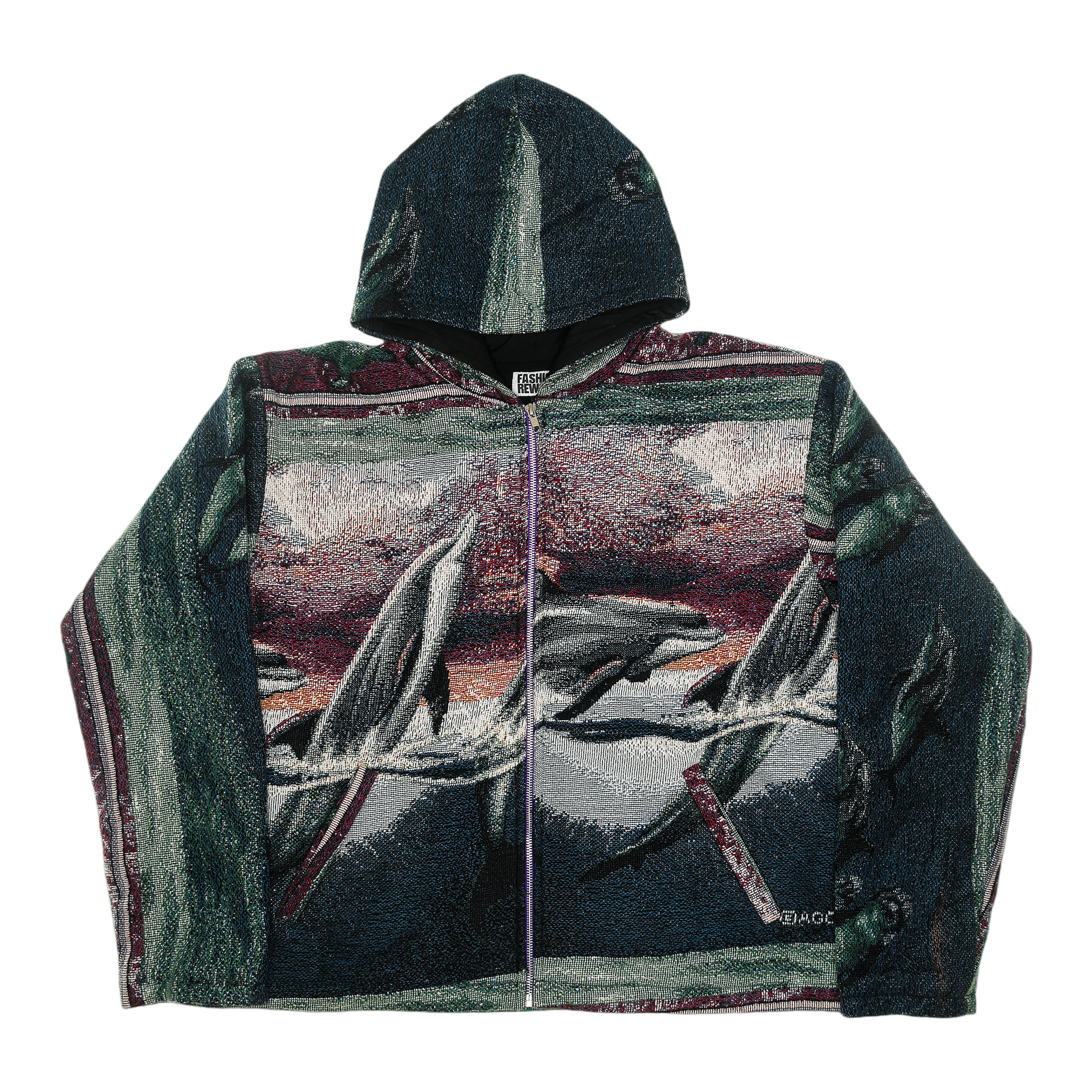 Dolphin Pod Double Tapestry Zip Through