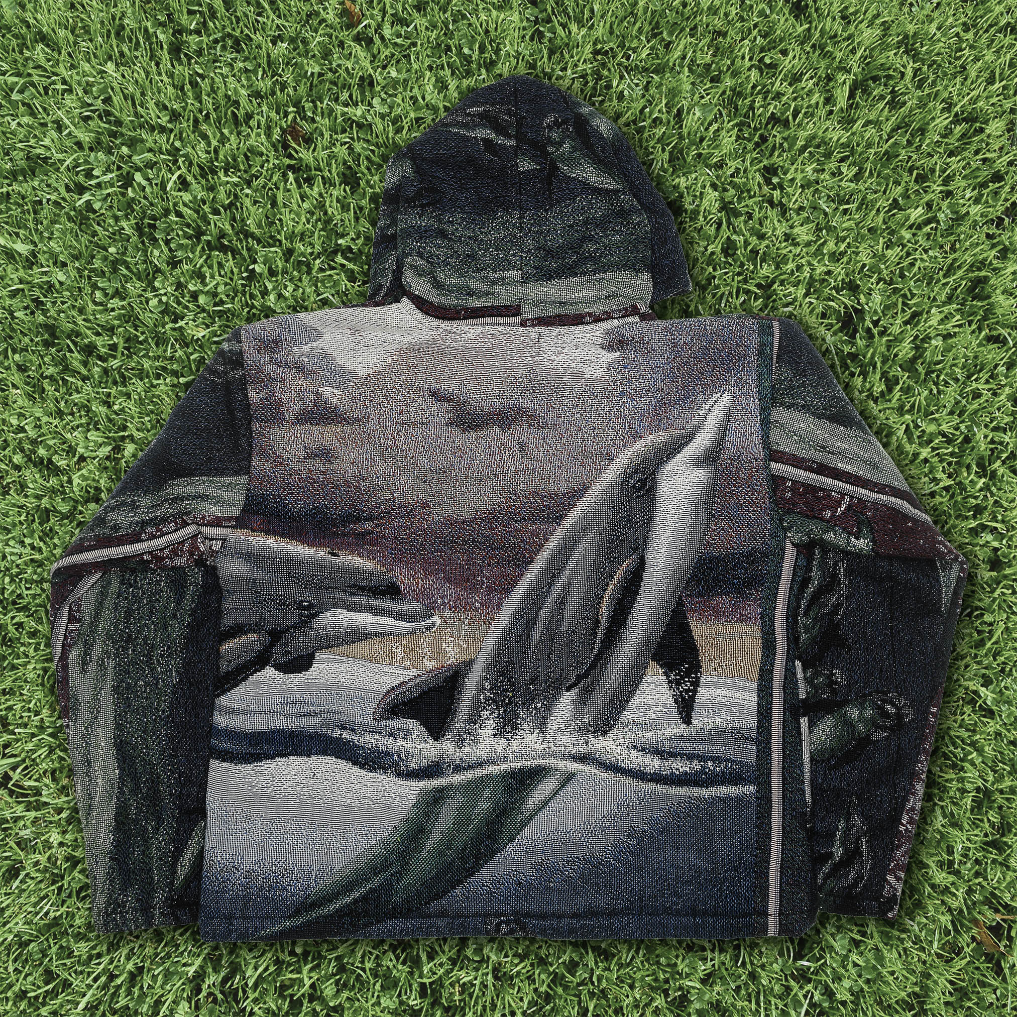Dolphin Pod Double Tapestry Zip Coat