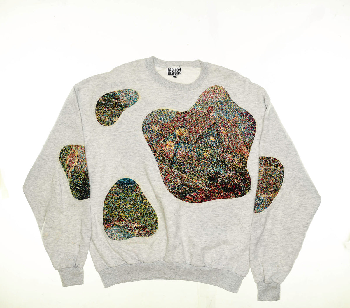 Streetlamp & House Amoeba Tapestry Pullover