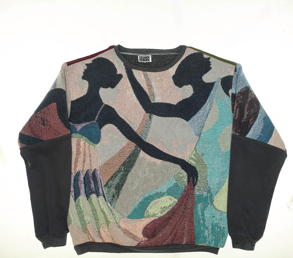Elegant Dancers Tapestry Panel Pullover