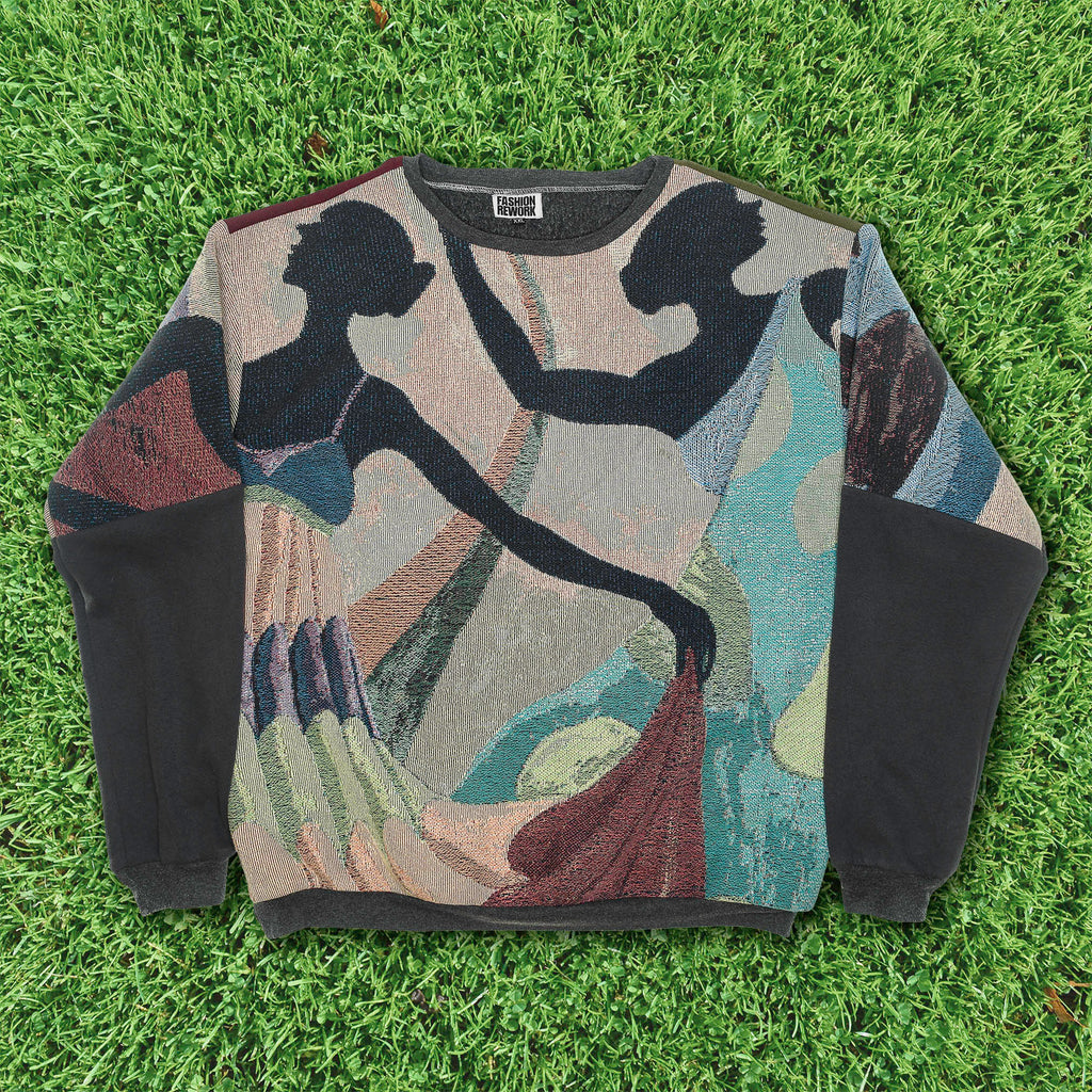 Elegant Dancers Tapestry Panel Pullover