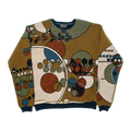 Midway Gardens Mural Earth Frank Lloyd Wright Full Tapestry Panel Pullover