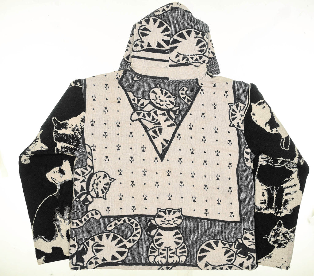 Cat Black Full Tapestry Zip Through