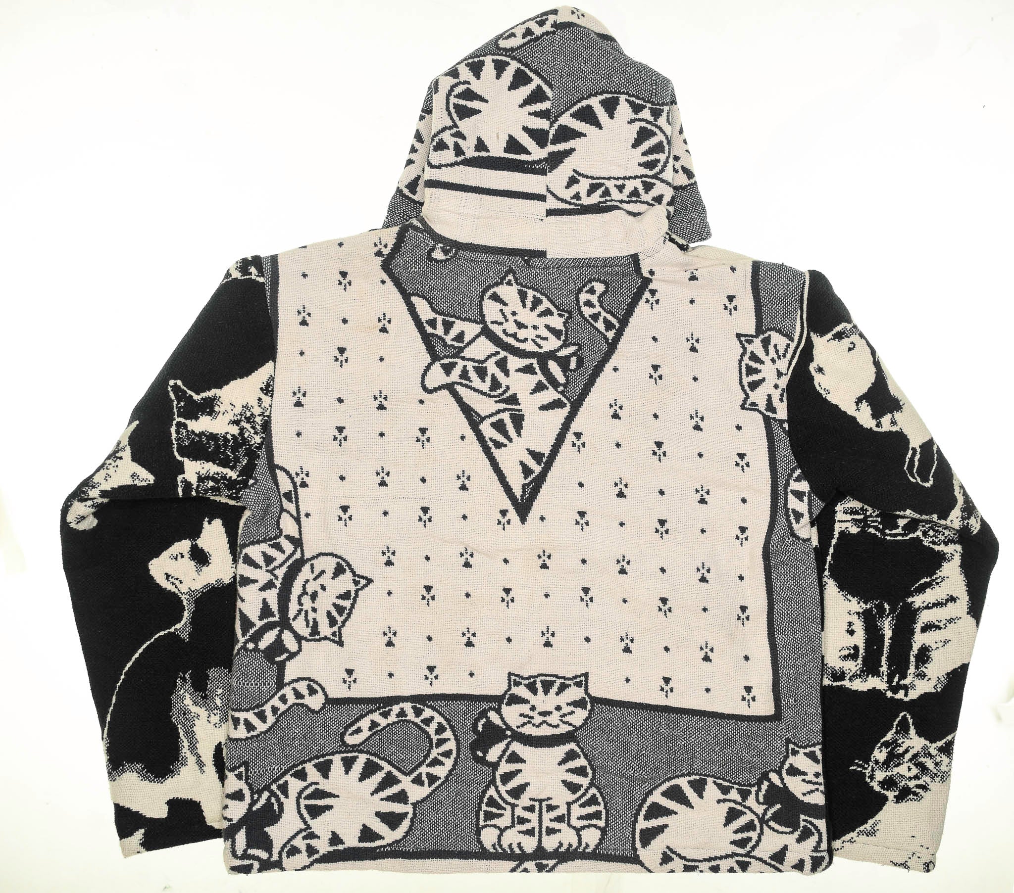 Cat Black Full Tapestry Zip Through