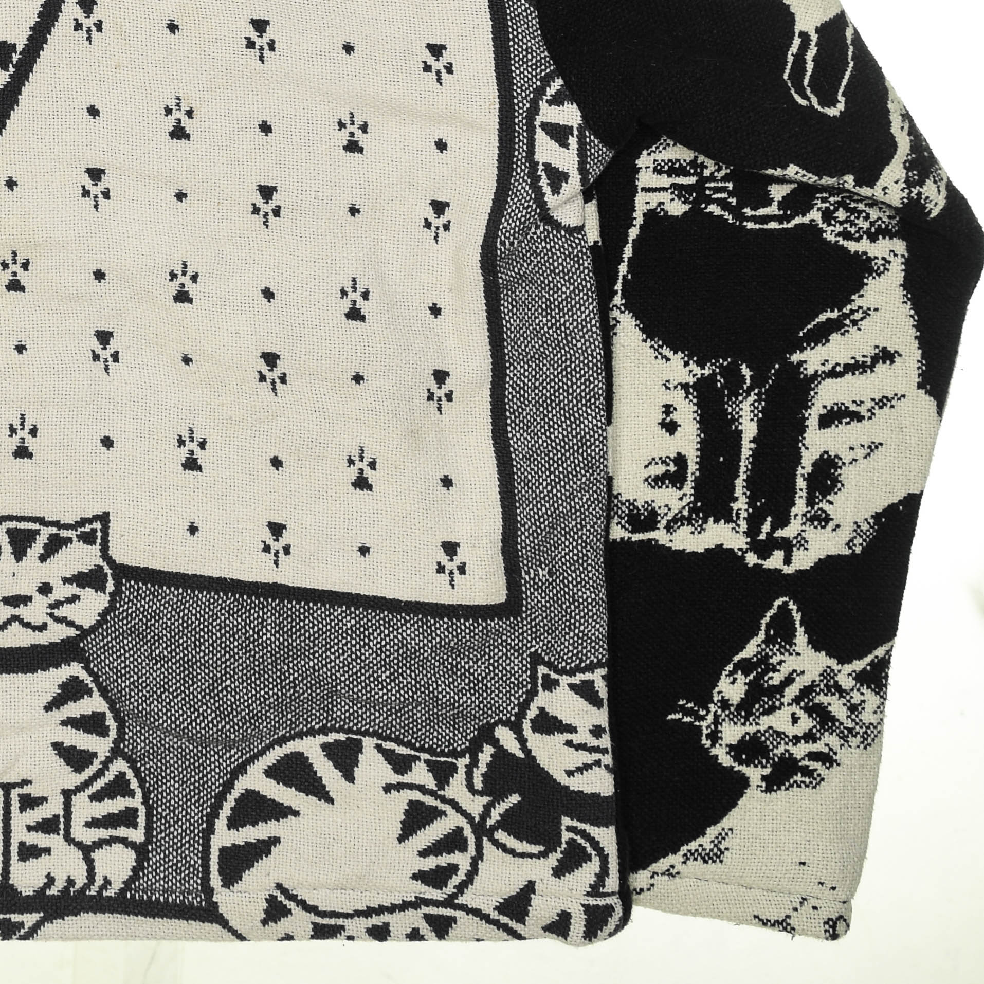 Cat Black Full Tapestry Zip Through
