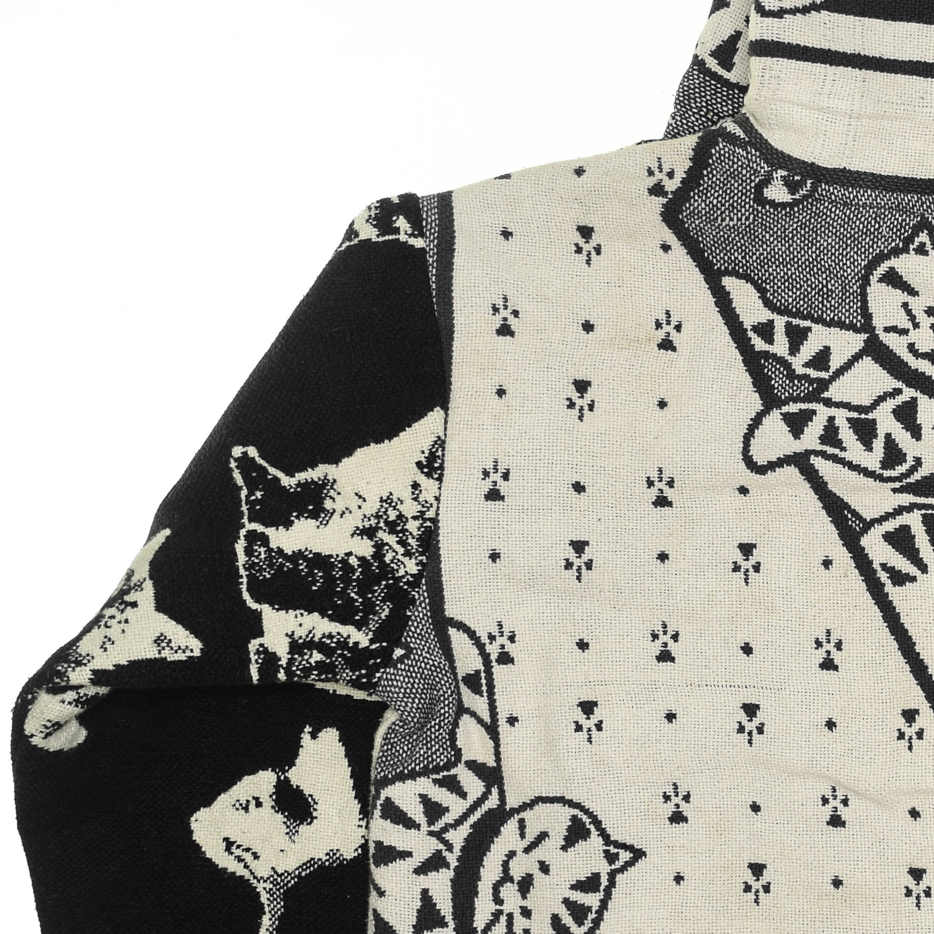 Cat Black Full Tapestry Zip Through