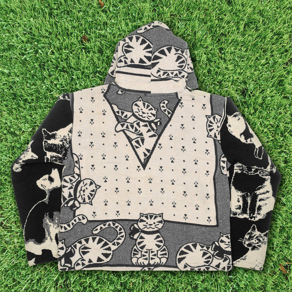 Cat Black Full Tapestry Zip Through