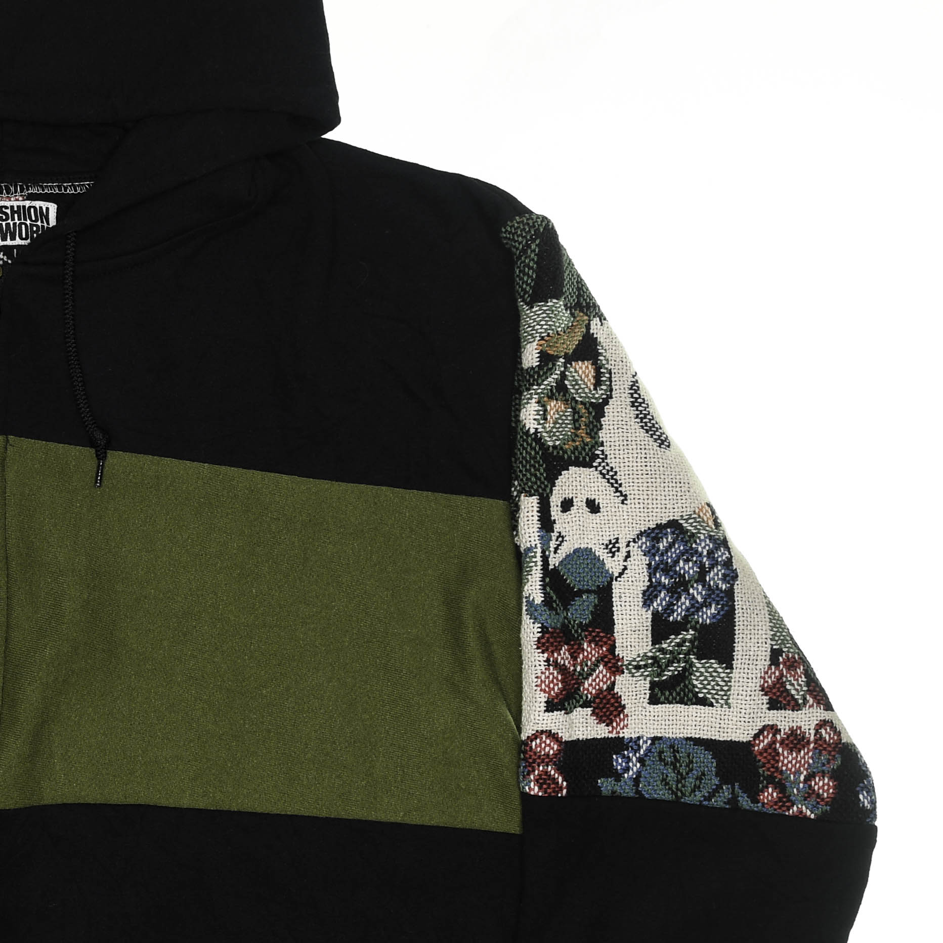 Garden Cats Patchwork Tapestry Zip Up