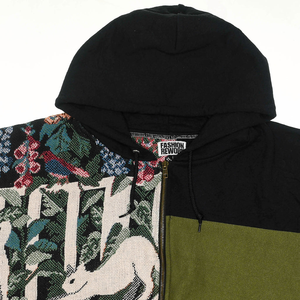 Garden Cats Patchwork Tapestry Zip Up