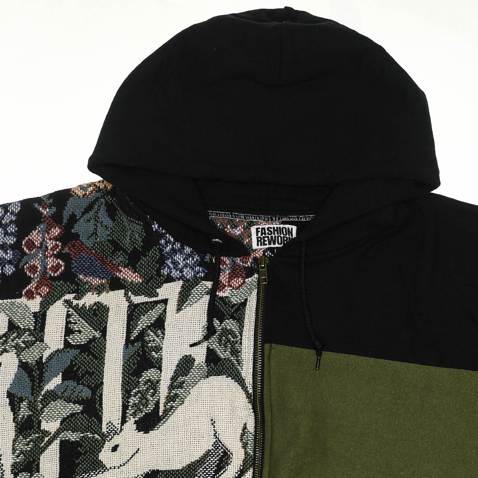 Garden Cats Patchwork Tapestry Zip Up