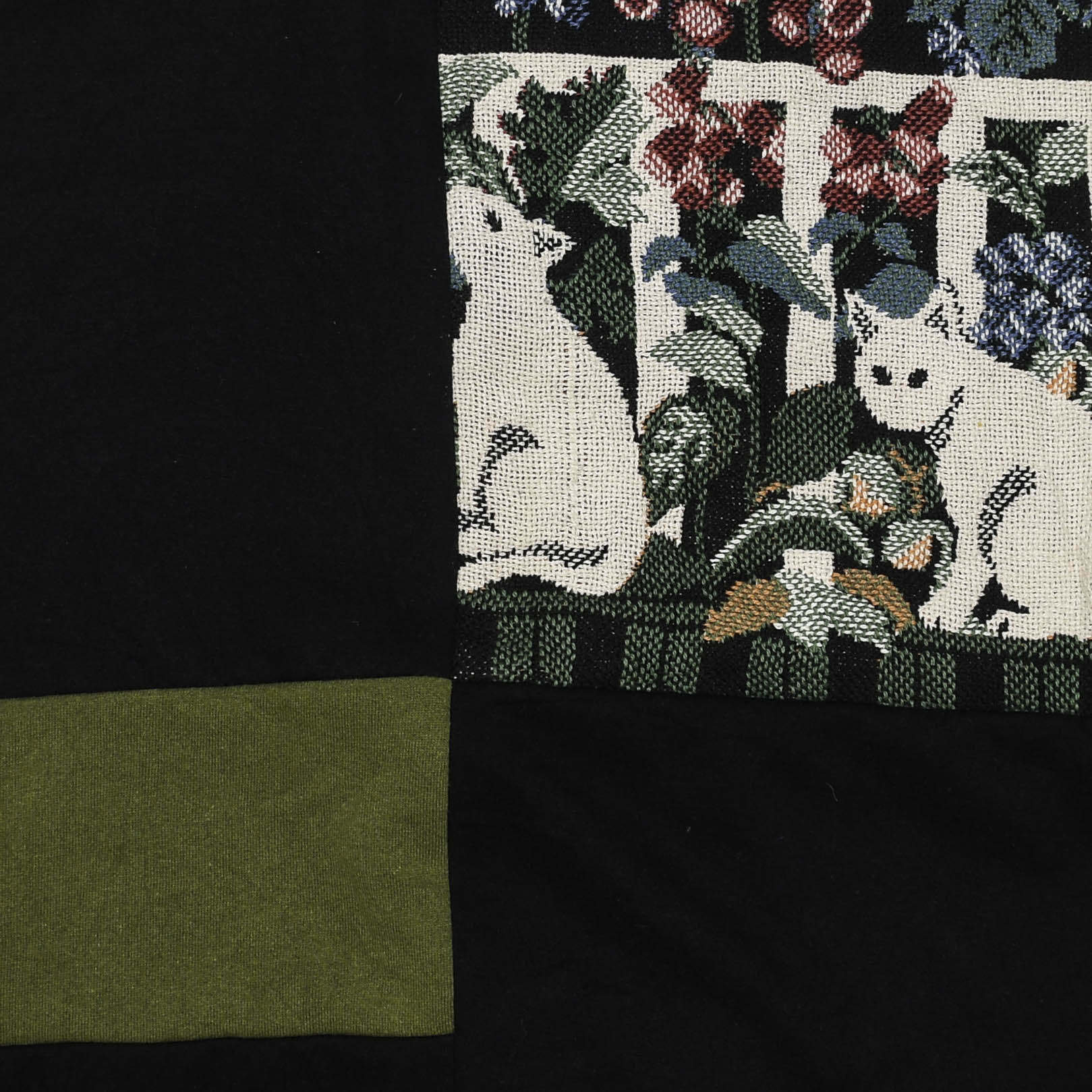 Garden Cats Patchwork Tapestry Zip Up