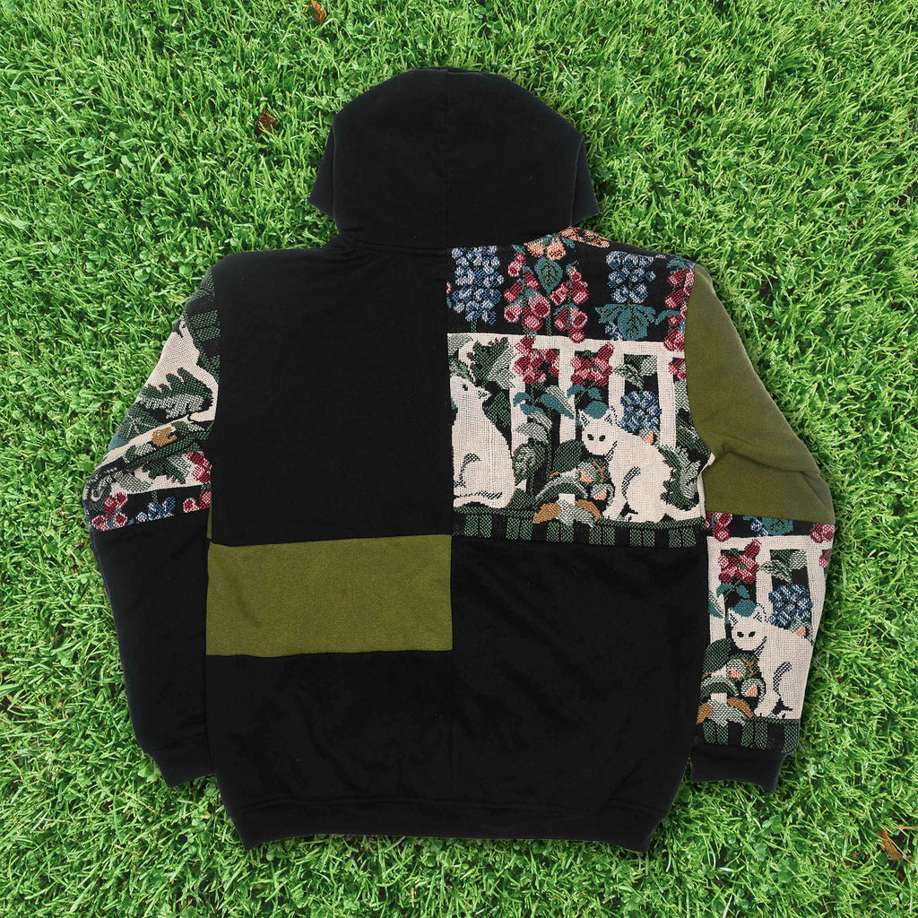 Garden Cats Patchwork Tapestry Zip Up