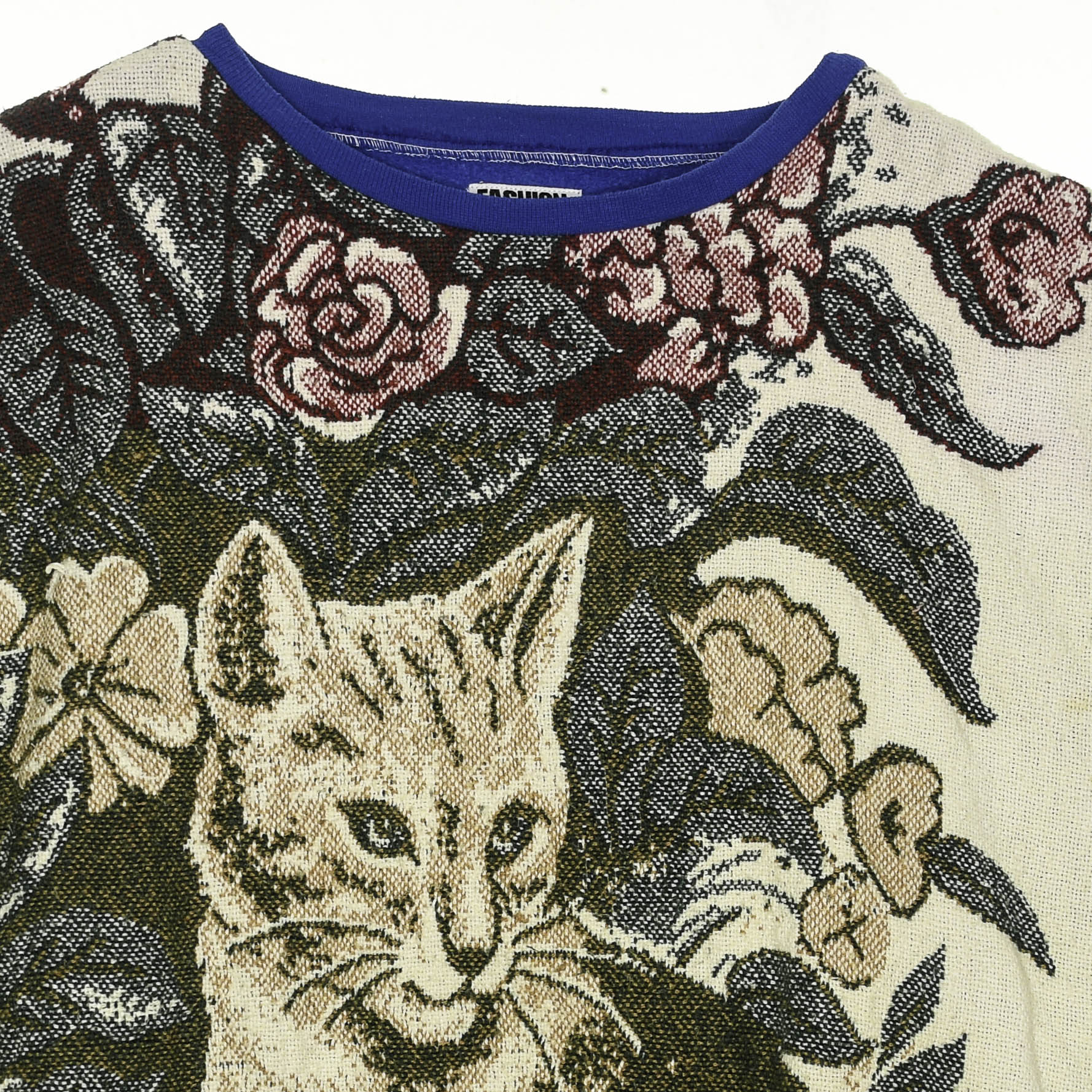 Cat in the Garden Full Tapestry Pullover