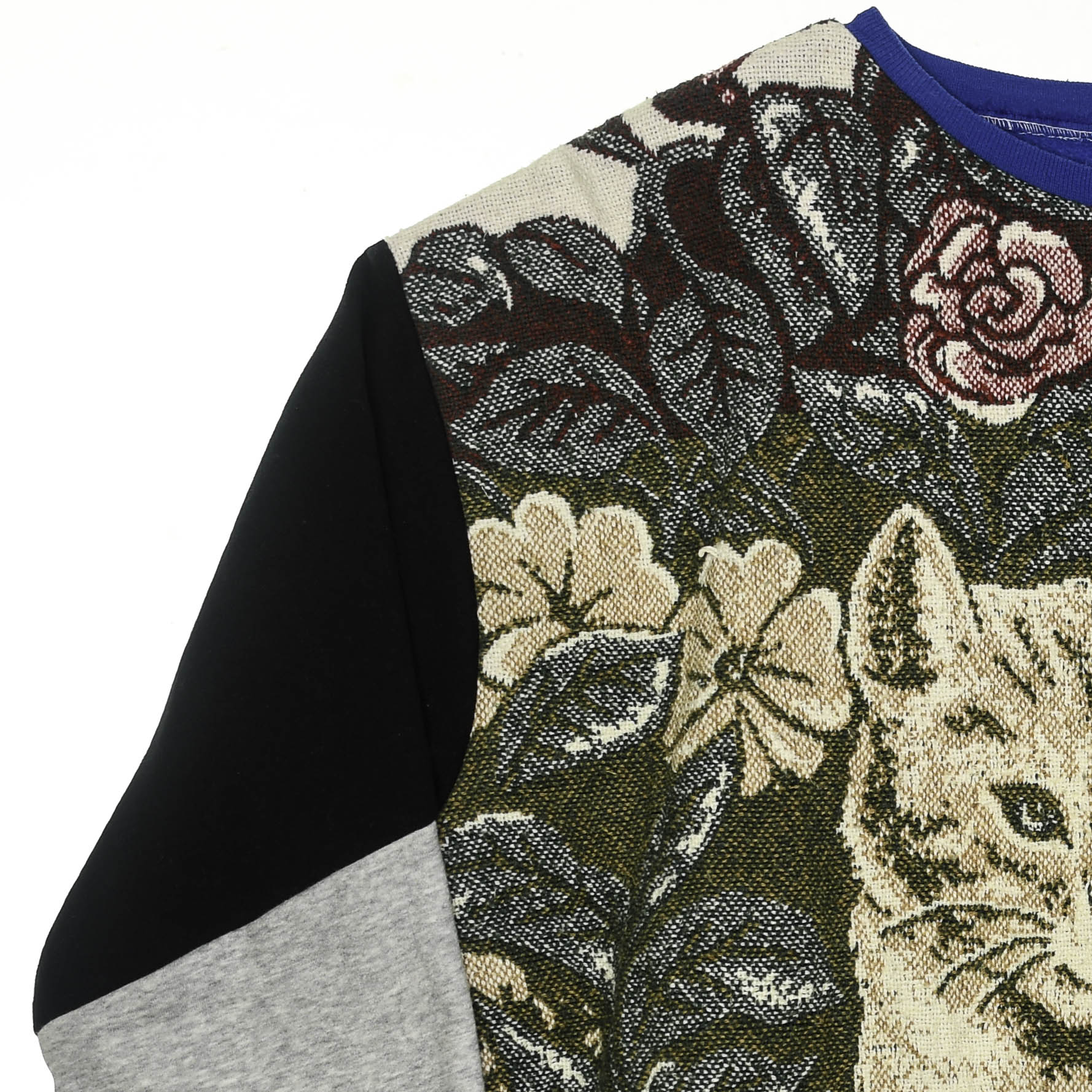 Cat in the Garden Tapestry Panel Pullover