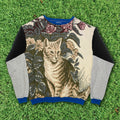 Cat in the Garden Tapestry Panel Pullover