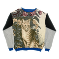 Cat in the Garden Full Tapestry Panel Pullover